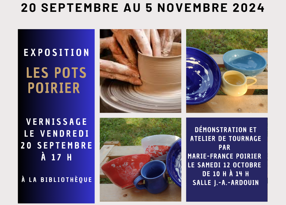 Exposition Les pots Poirier dès le 20 septembre